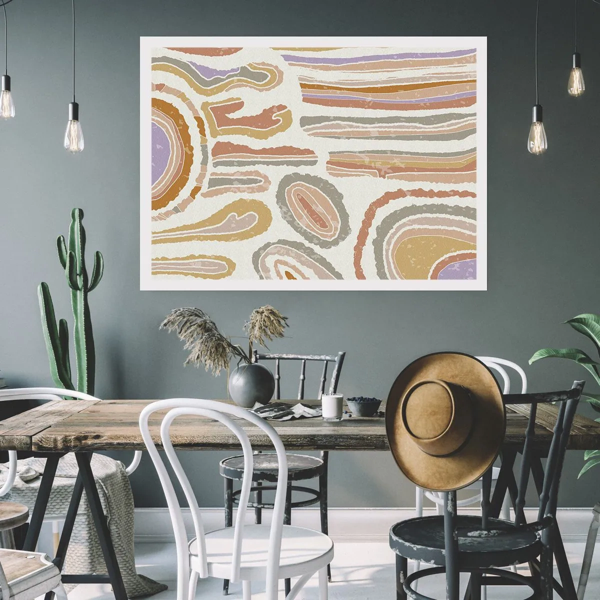 Plakat - Barwne przekroje - 70x50 cm