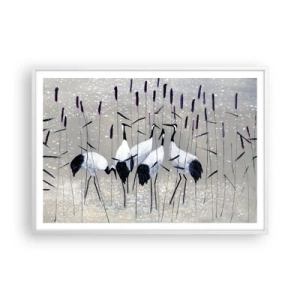 Plakat w białej ramie - Wśród swoich - 100x70 cm