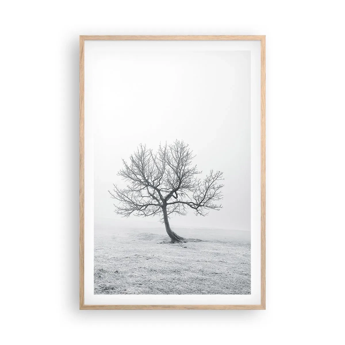 Plakat w ramie jasny dąb - Przeciw nicości - 61x91 cm