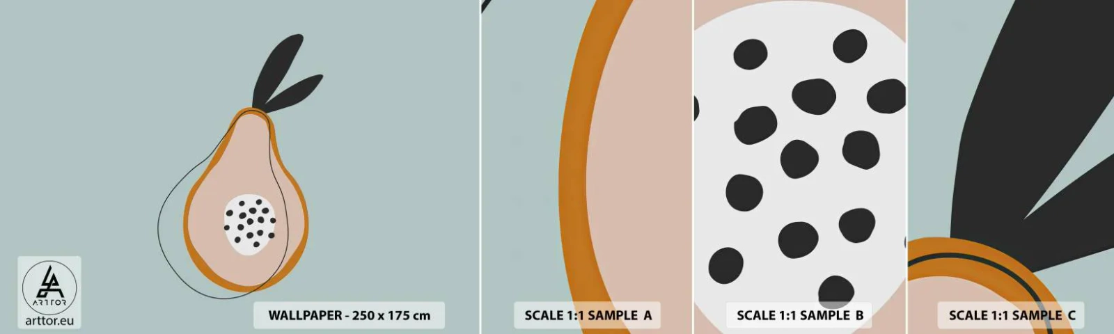 Fototapeta Próbka Samoprzylepna Deluxe Sticker - Przeniknąć w naturę rzeczy - Grafika, Gruszka, Sztuka - 100x30 cm