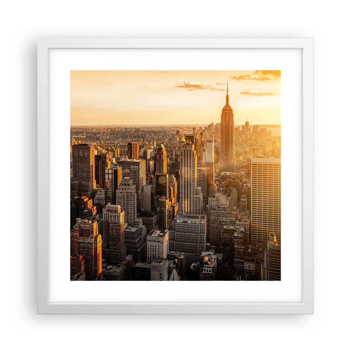 Plakat w białej ramie - Rosnąc w słońcu - 40x40 cm