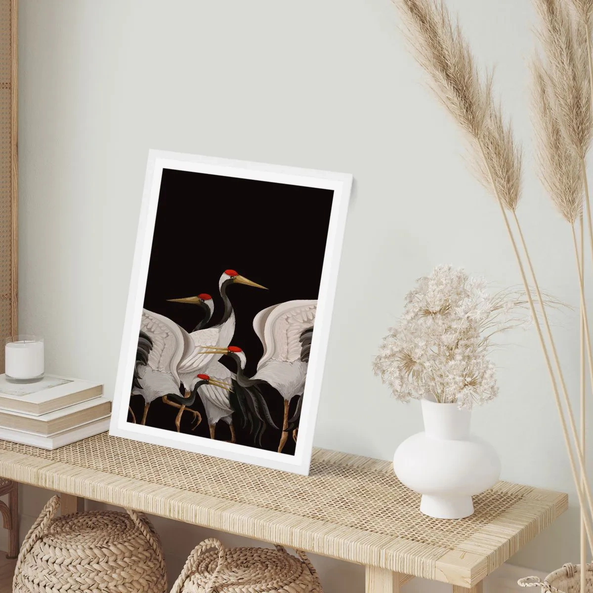 Plakat w białej ramie - Ptasie sprawy - 50x70 cm