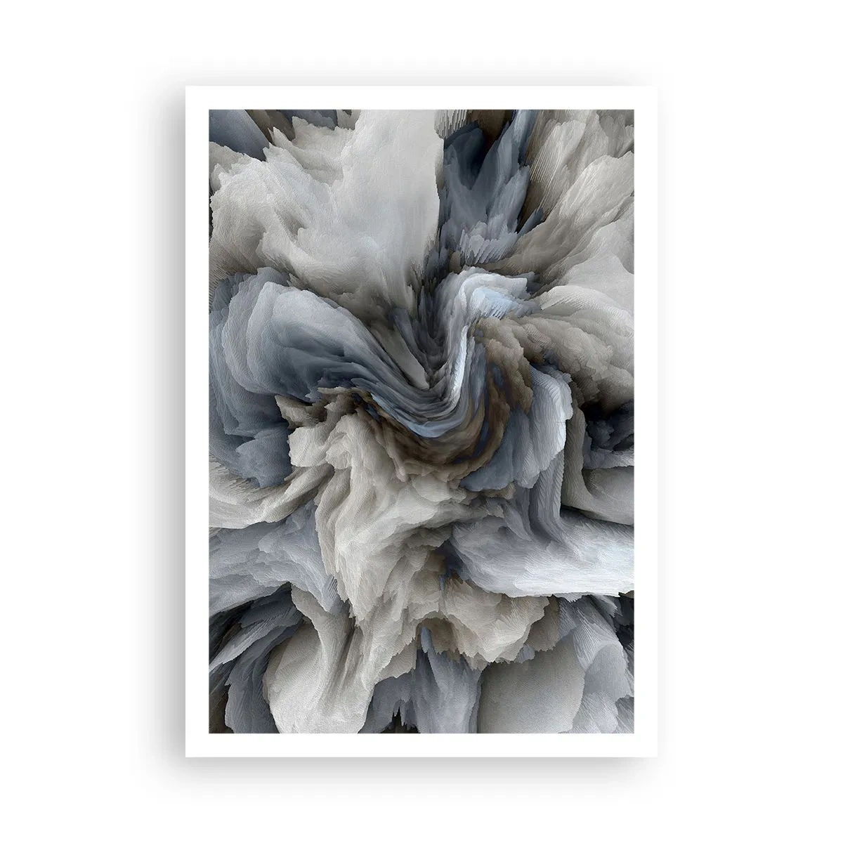 Plakat - Kamień i kwiat - 70x100 cm