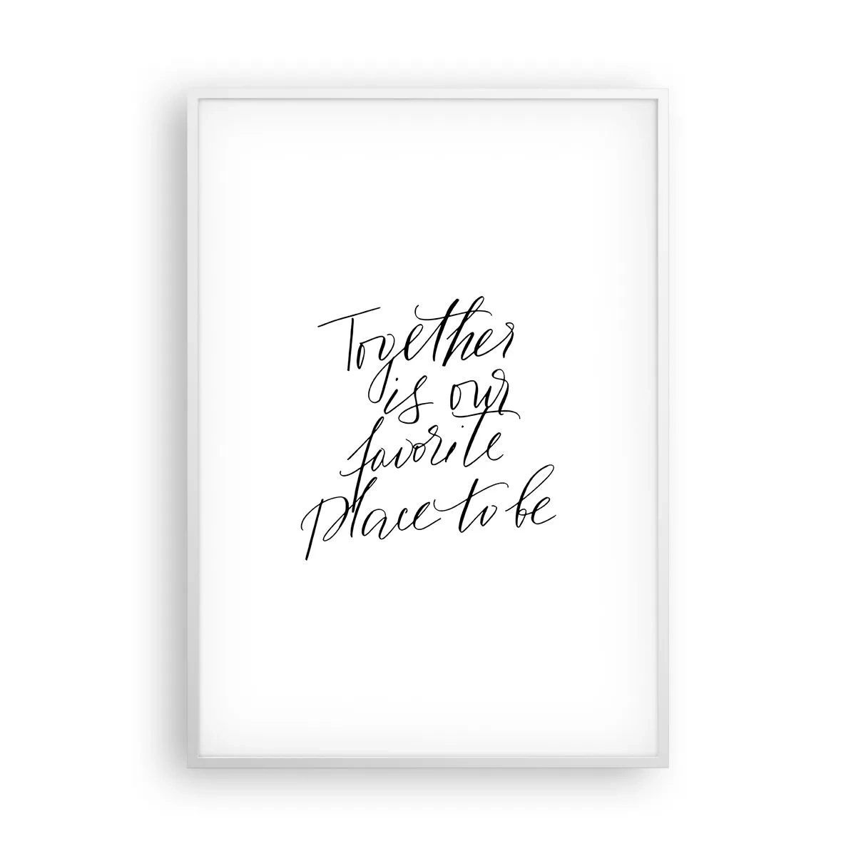 Plakat w białej ramie - Też to czujesz? - 70x100 cm