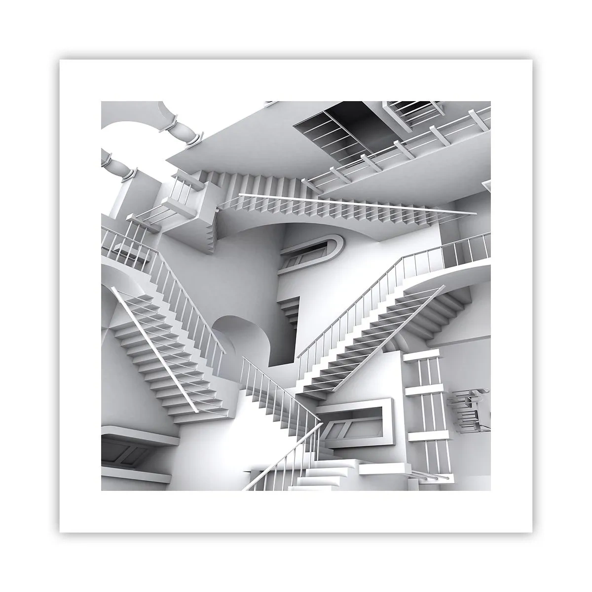 Plakat - Paradoksy przestrzeni - 40x40 cm