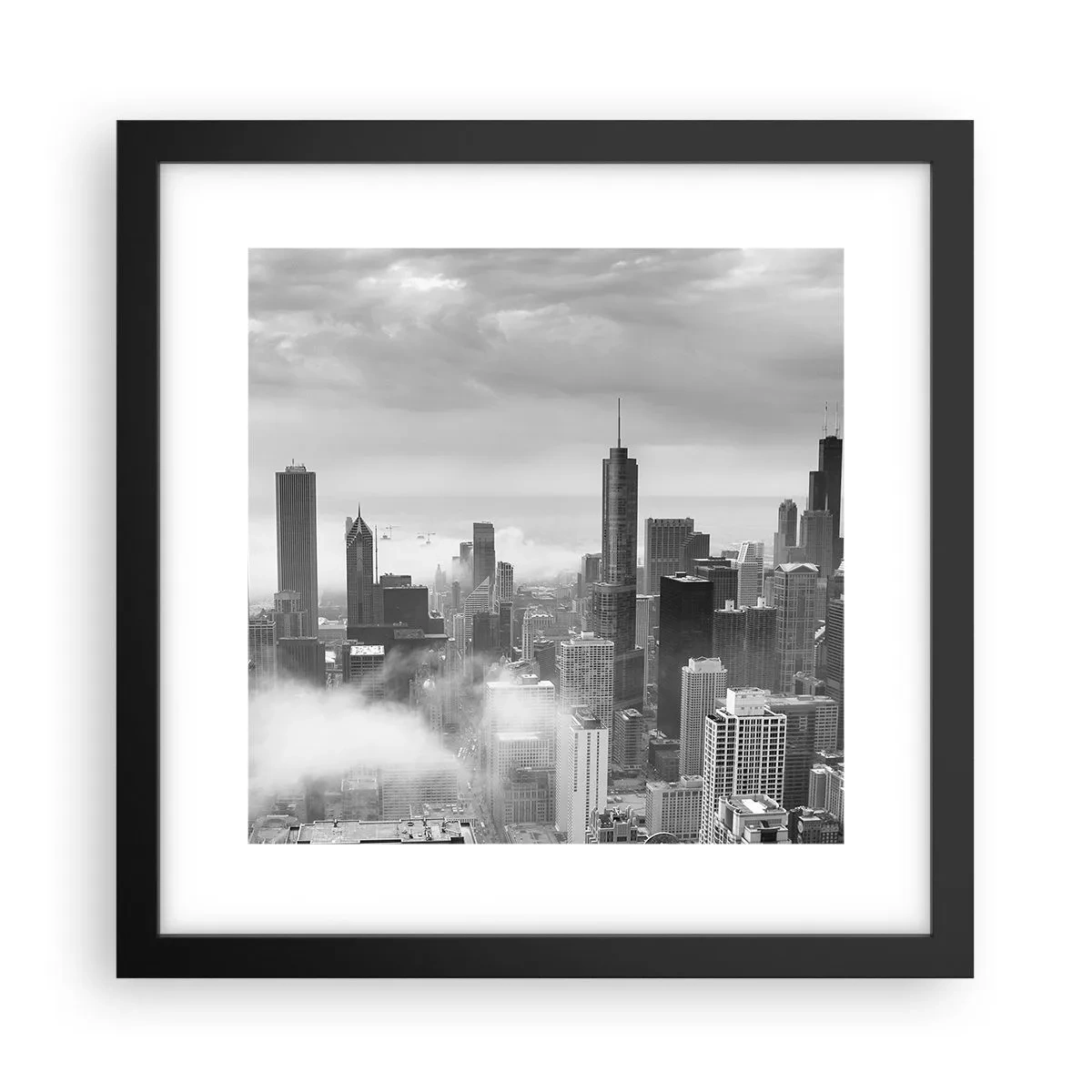 Plakat w czarnej ramie - Pejzaż amerykański - 30x30 cm