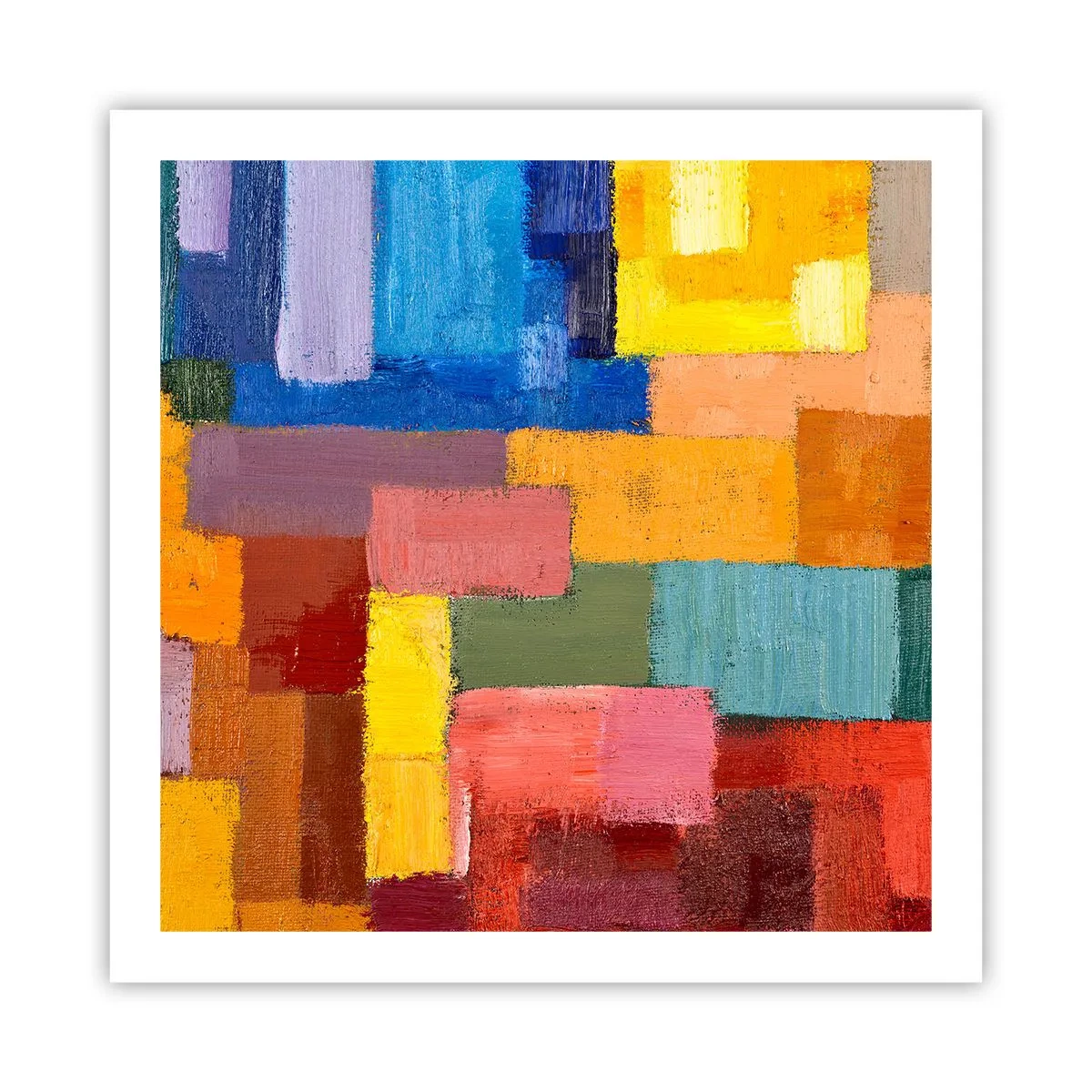 Plakat - Każdy inny, wszystkie barwne - 60x60 cm