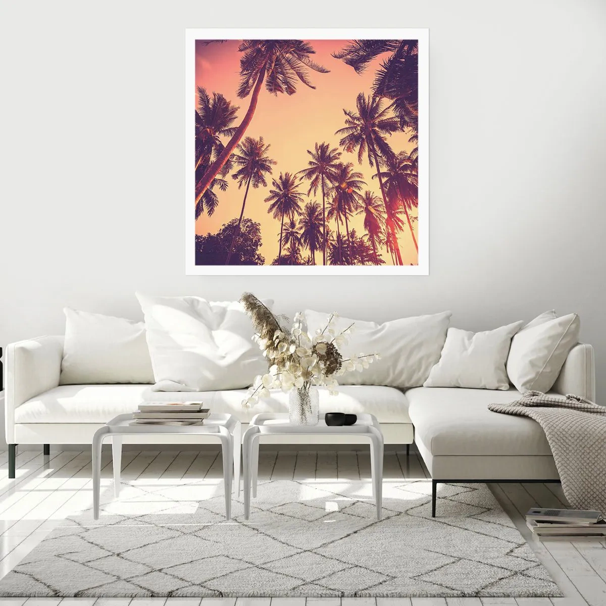 Plakat - Tropikalna wariacja - 60x60 cm