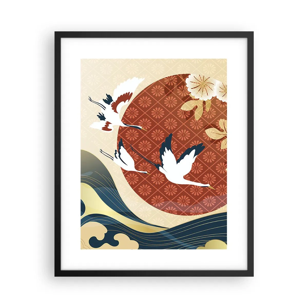 Plakat w czarnej ramie - Japońska baśń - 40x50 cm
