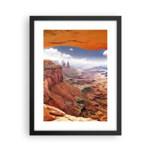 Plakat w czarnej ramie - Wyrzeźbione przez samą naturę - 30x40 cm