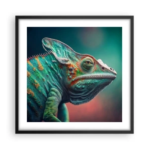 Plakat w czarnej ramie - Widzisz mnie? Niedobrze… - 50x50 cm