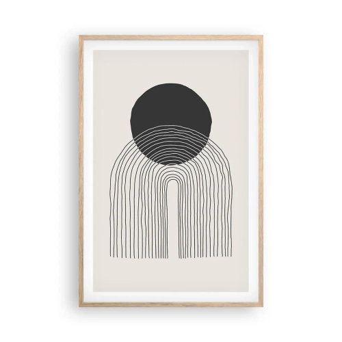 Plakat w ramie jasny dąb - Drżenie i pewność - 61x91 cm