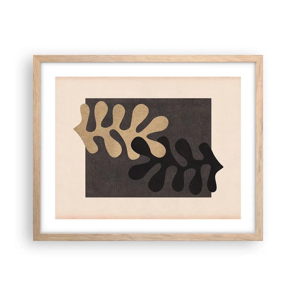 Plakat w ramie jasny dąb - Brak i dopełnienie - 50x40 cm