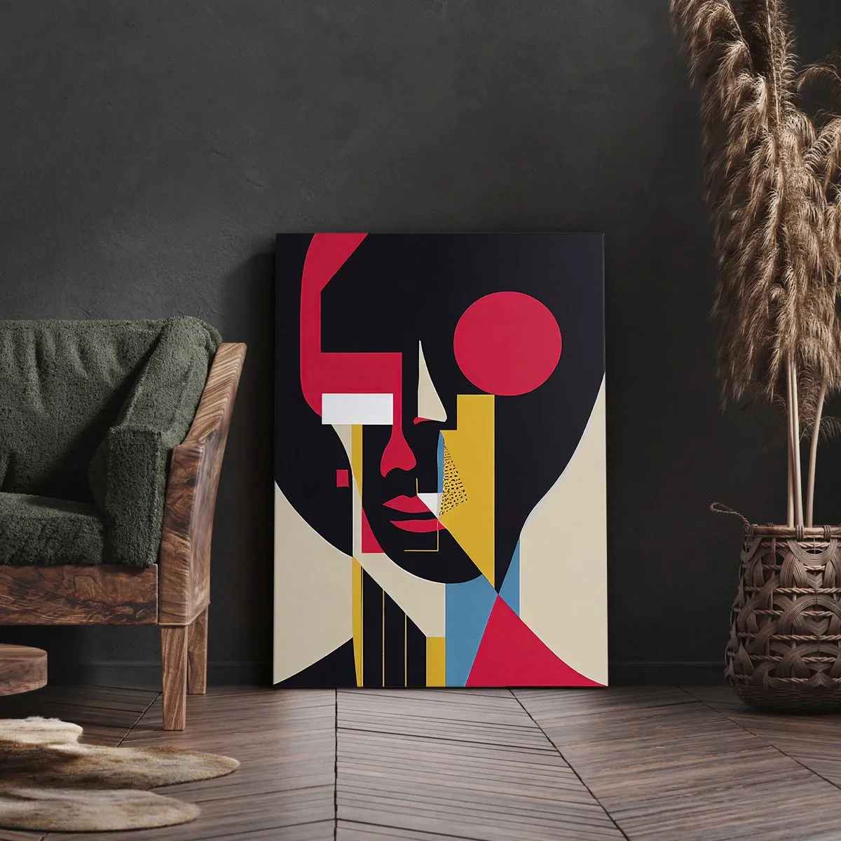 Obraz na płótnie - Jej wewnętrzny świat - 55x100 cm