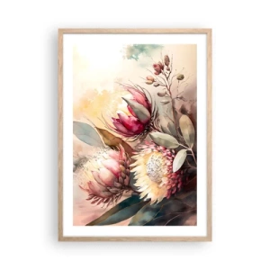 Plakat w ramie jasny dąb - Z profilu i en face - 50x70 cm