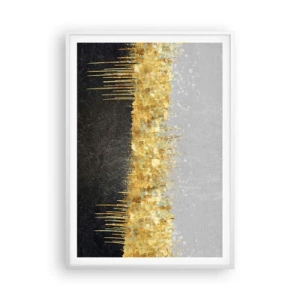 Plakat w białej ramie - W głąb i ku górze - 70x100 cm