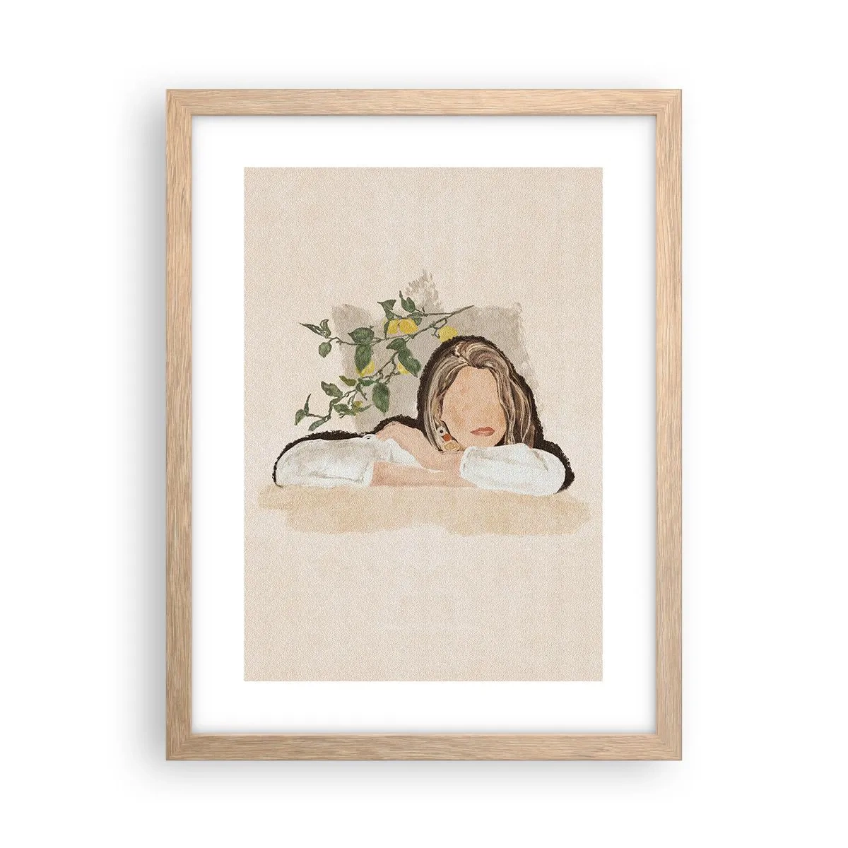 Plakat w ramie jasny dąb - Piękność południa - 30x40 cm