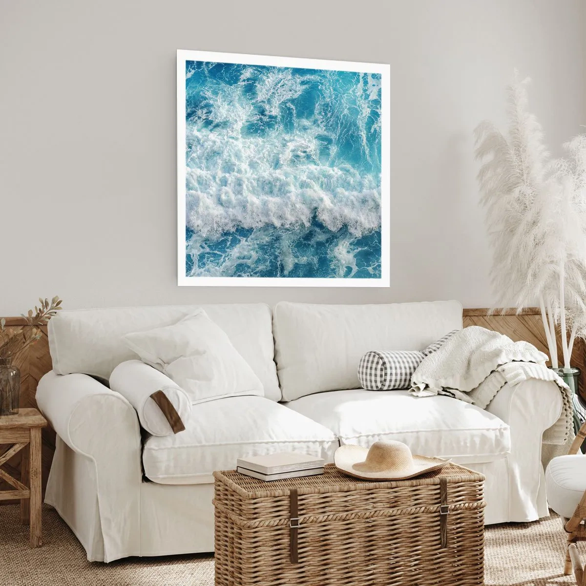 Plakat - Radośnie i w podskokach - 60x60 cm