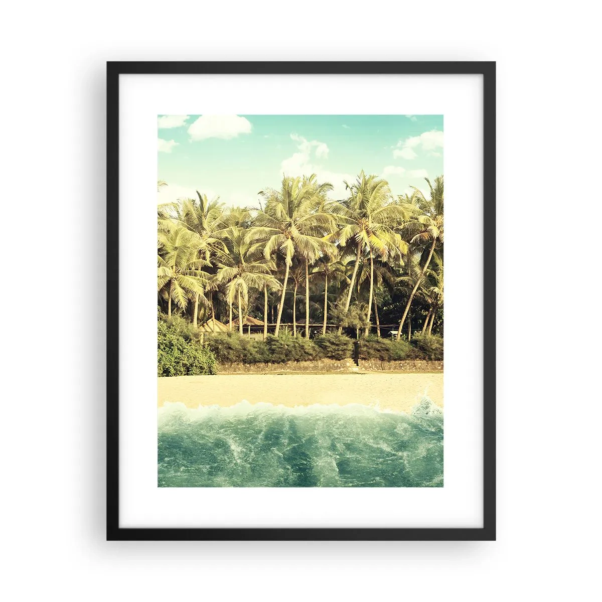 Plakat w czarnej ramie - A może tutaj? - 40x50 cm