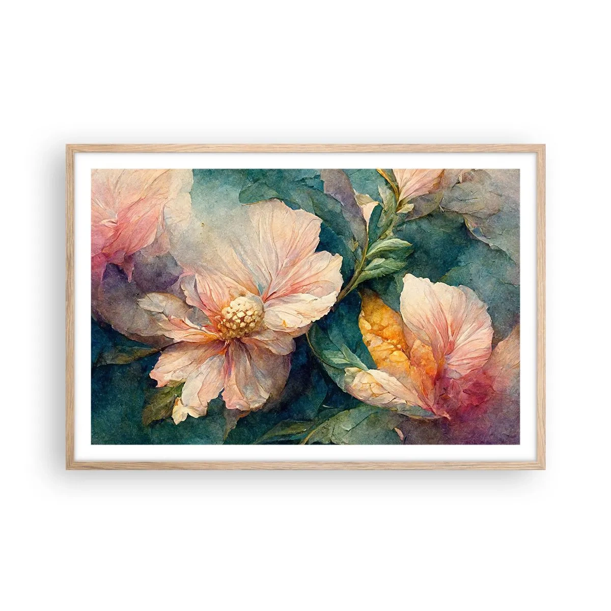 Plakat w ramie jasny dąb - Sama subtelność - 91x61 cm