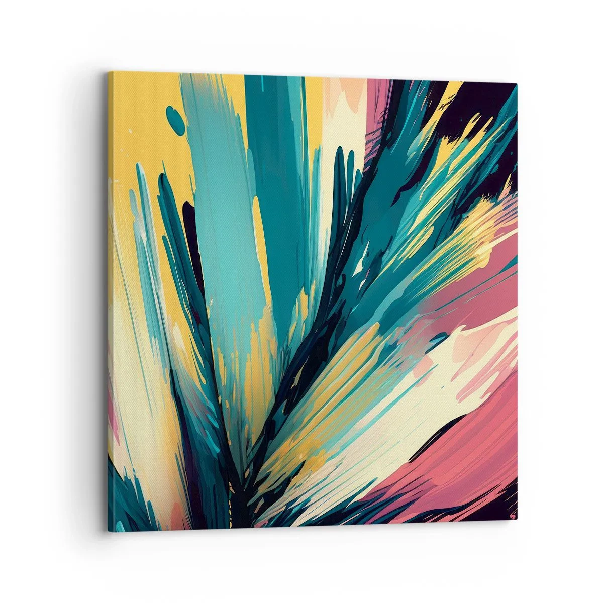 Obraz na płótnie - Kompozycja – eksplozja radości - 70x70 cm