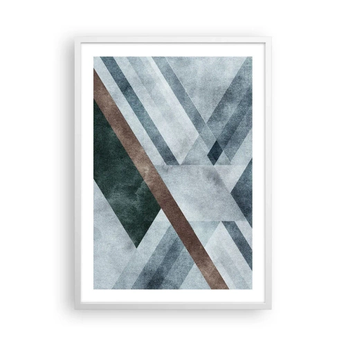 Plakat w białej ramie - Wyszukana elegancja geometrii - 50x70 cm