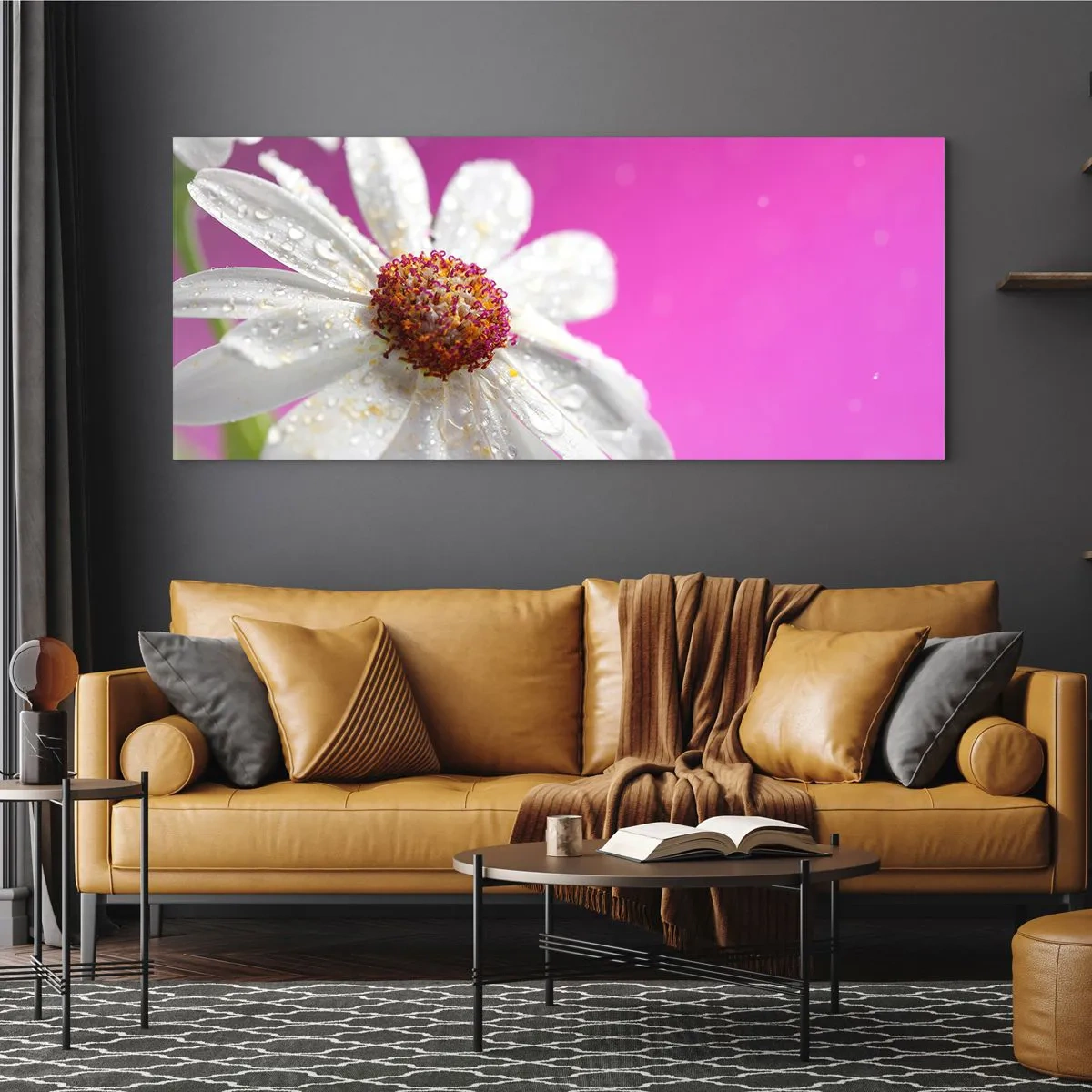 Obraz na szkle - Skromny w swojej urodzie - 100x40 cm