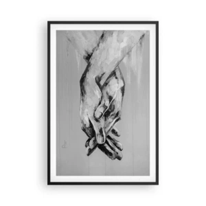 Plakat w czarnej ramie - Początek… - 61x91 cm