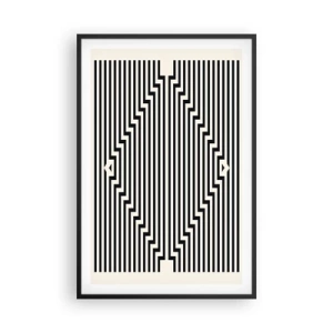 Plakat w czarnej ramie - Geometryczna iluzja - 61x91 cm