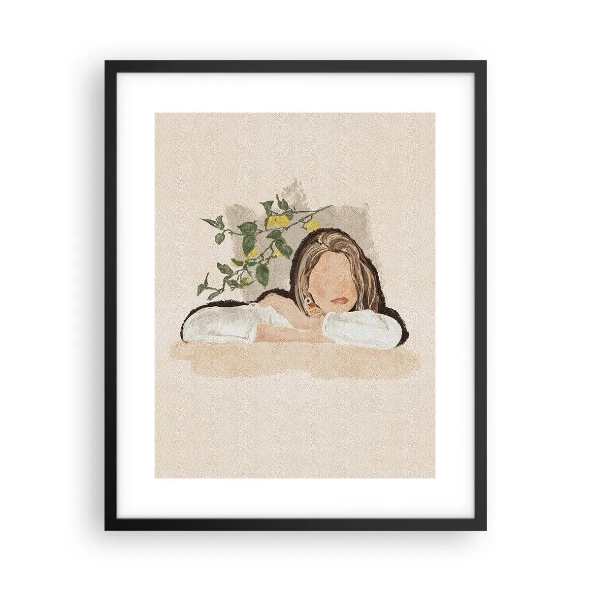 Plakat w czarnej ramie - Piękność południa - 40x50 cm