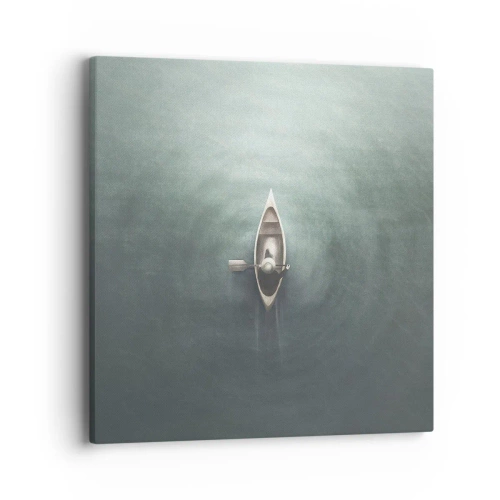 Obraz na płótnie - Przez księżycowe jezioro - 40x40 cm