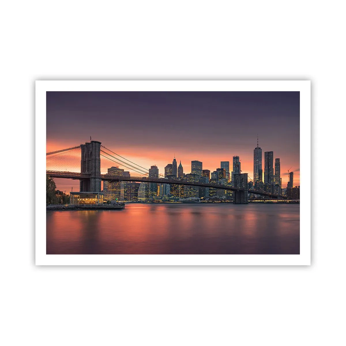 Plakat - Zatopione w liliowej ciszy - 91x61 cm