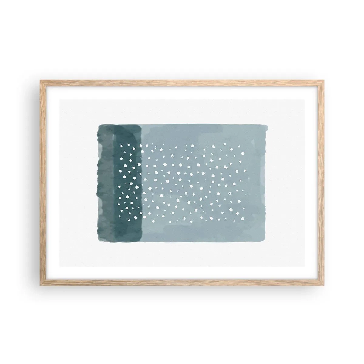 Plakat w ramie jasny dąb - Wyrosłe na błękicie - 70x50 cm