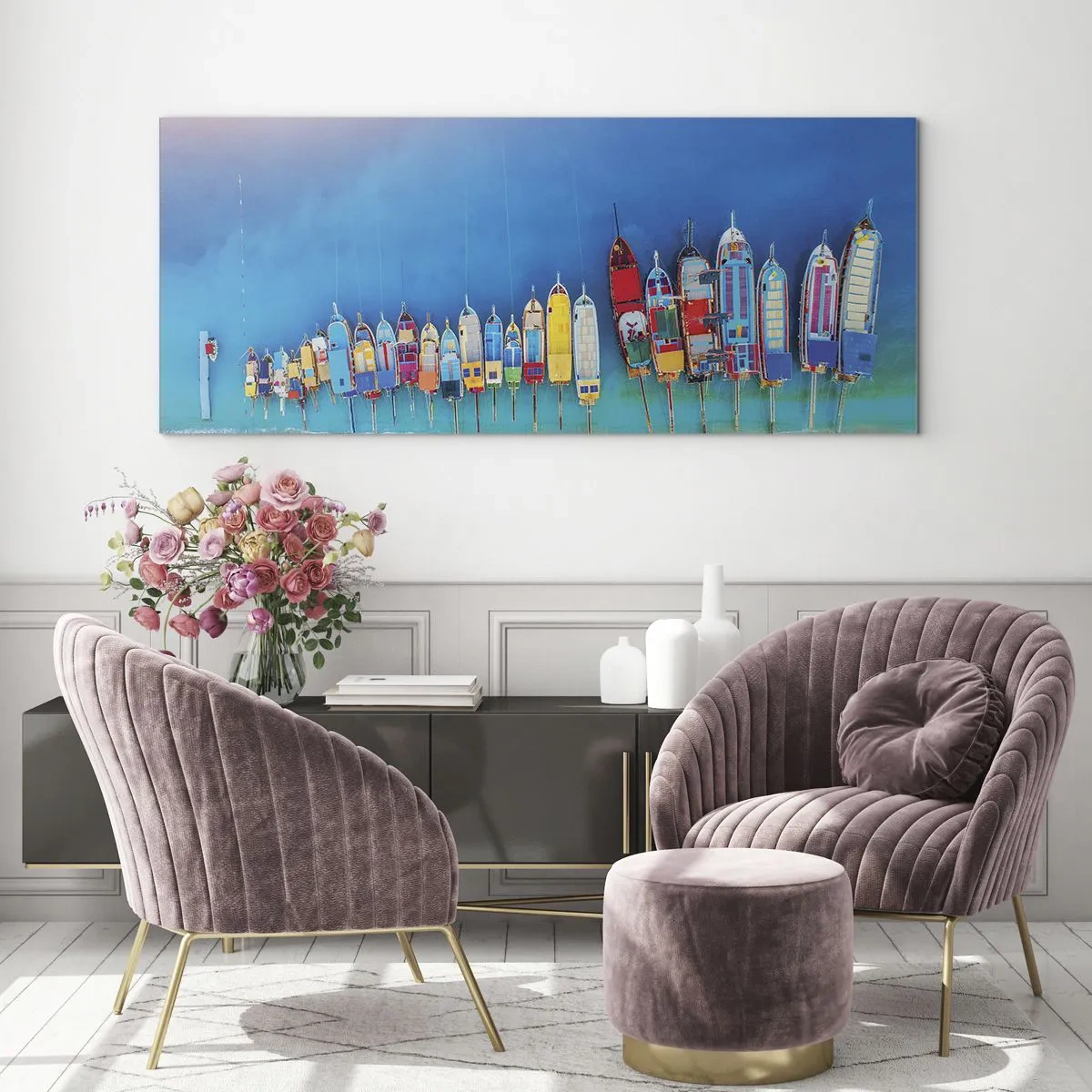 Obraz na szkle - Z lotu ptaka - 100x40 cm