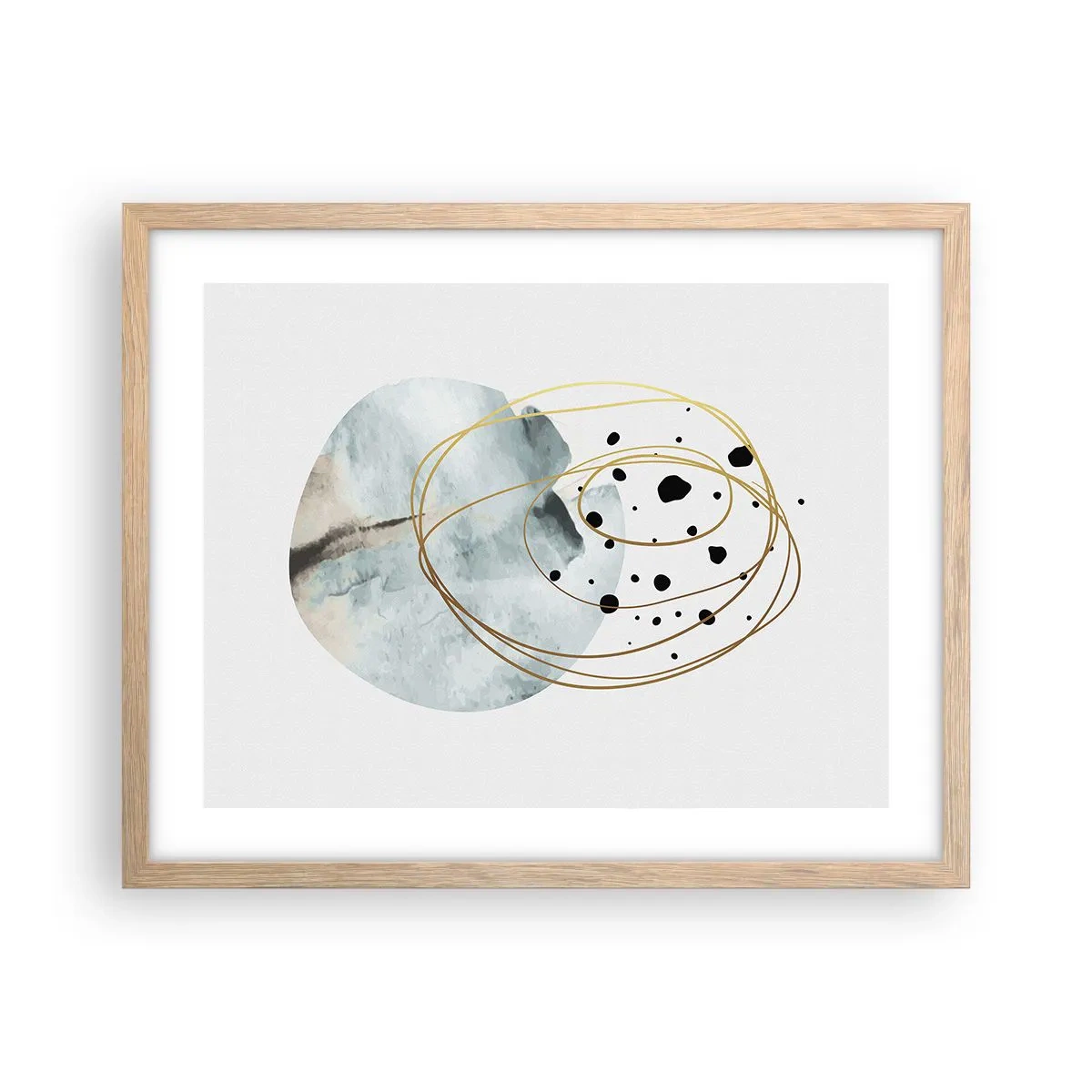 Plakat w ramie jasny dąb - W objęciach przestrzeni - 50x40 cm