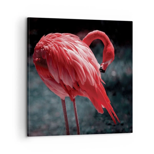 Obraz na płótnie - Karmazynowy poemat natury - 60x60 cm