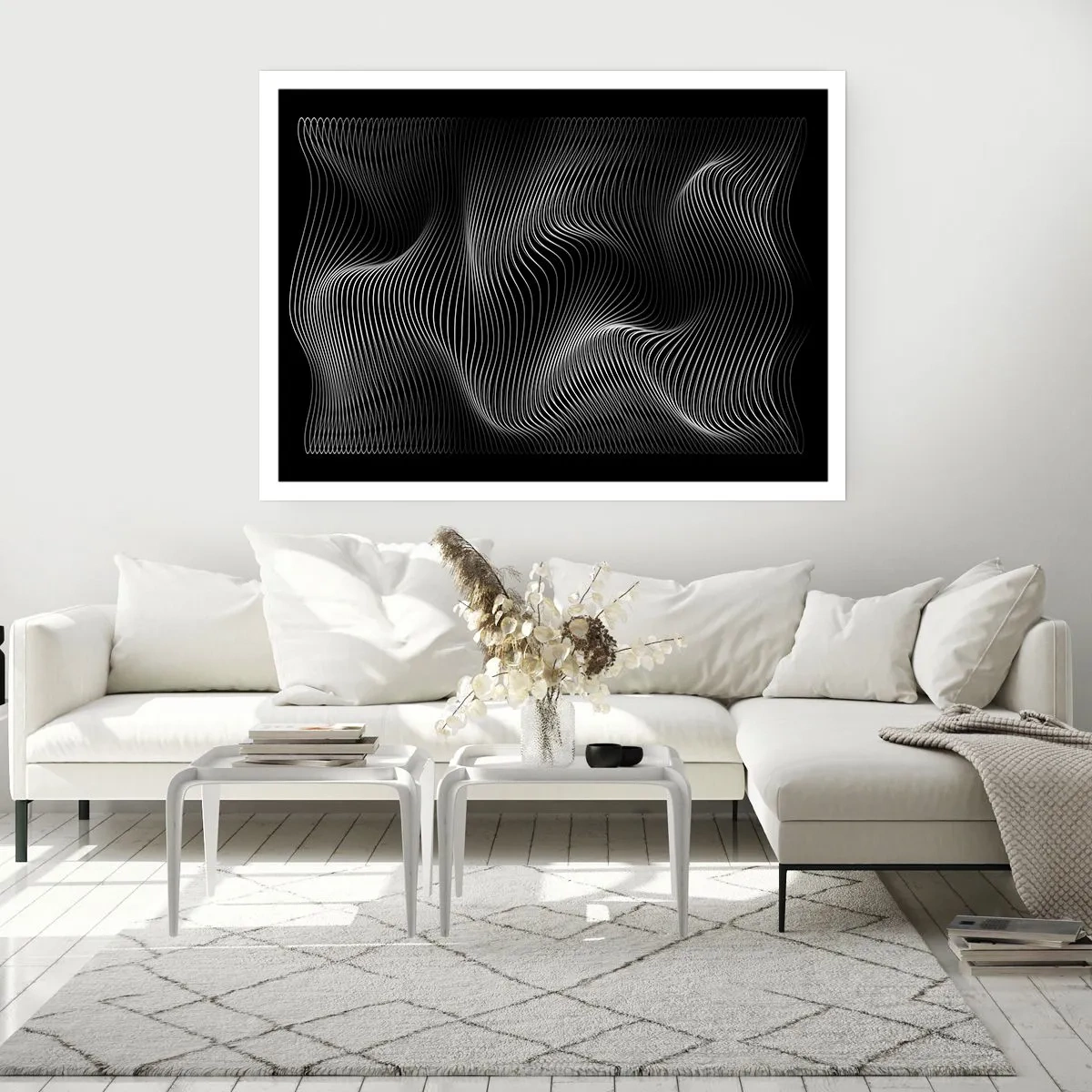 Plakat - Taniec światła w przestrzeni - 70x50 cm