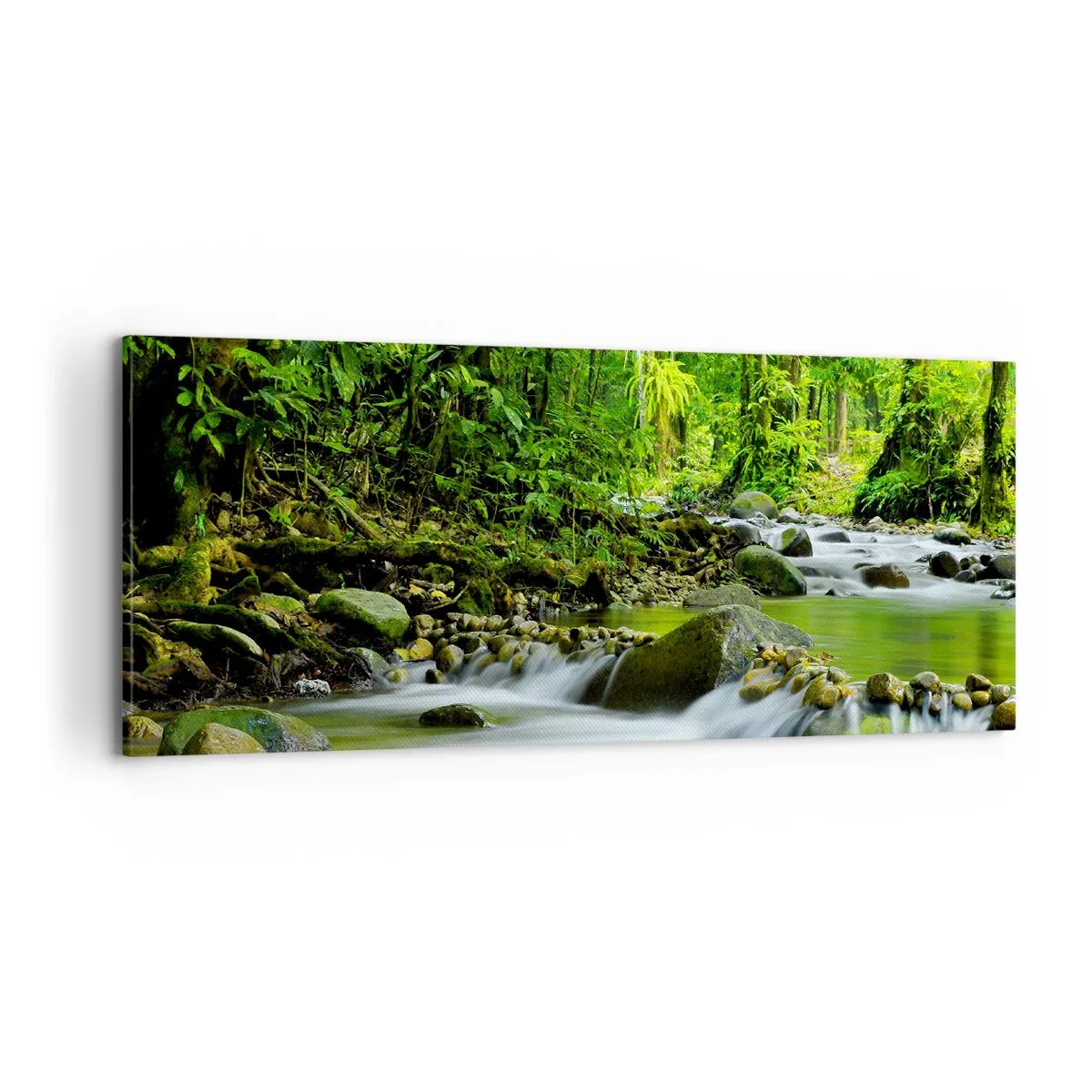 Obraz na płótnie - Popłynąć w morzu zieleni - 100x40 cm