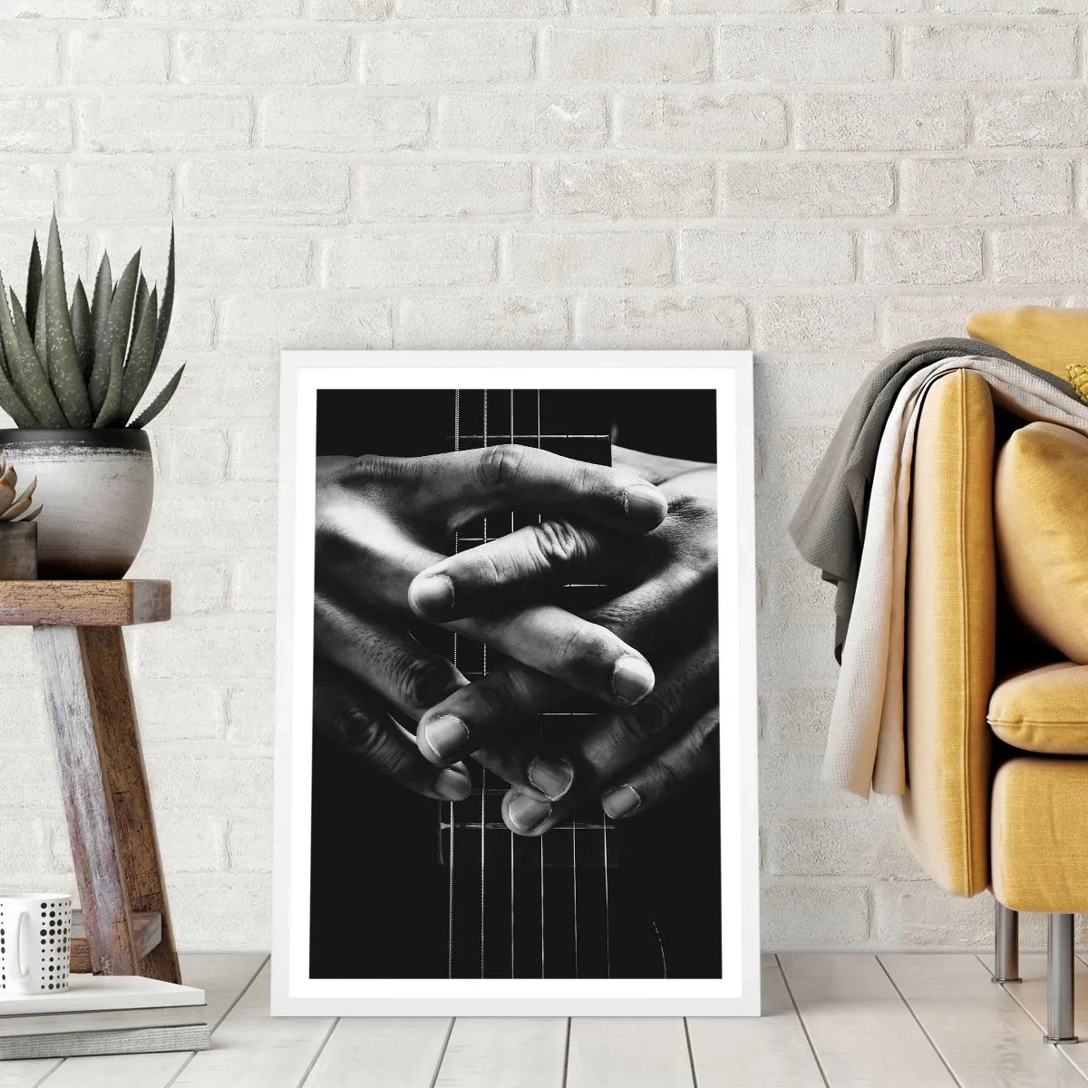 Plakat w białej ramie - Modlitwa artysty - 40x50 cm