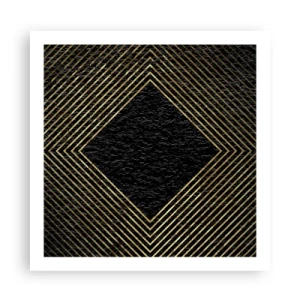 Plakat - Geometria w stylu glamour - 60x60 cm