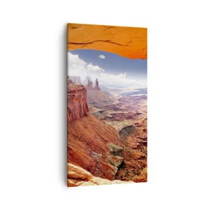 Obraz na płótnie - Wyrzeźbione przez samą naturę - 55x100 cm