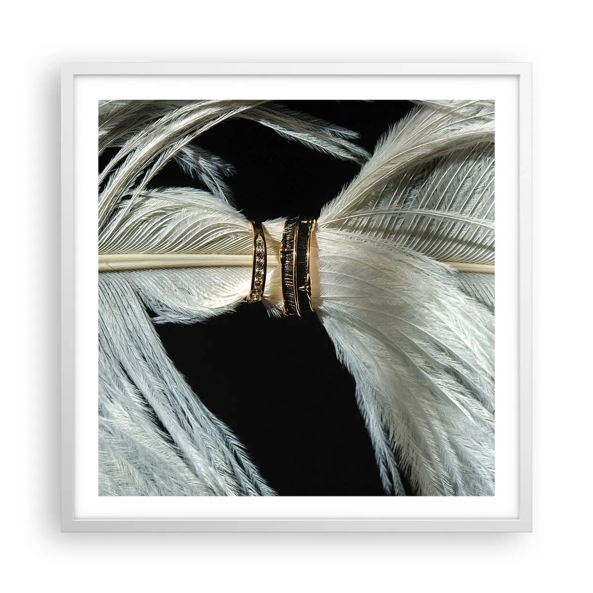 Plakat w białej ramie - ...i nie opuszczę Cię… - 60x60 cm