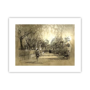 Plakat - Piórkiem zatrzymana chwila - 40x30 cm