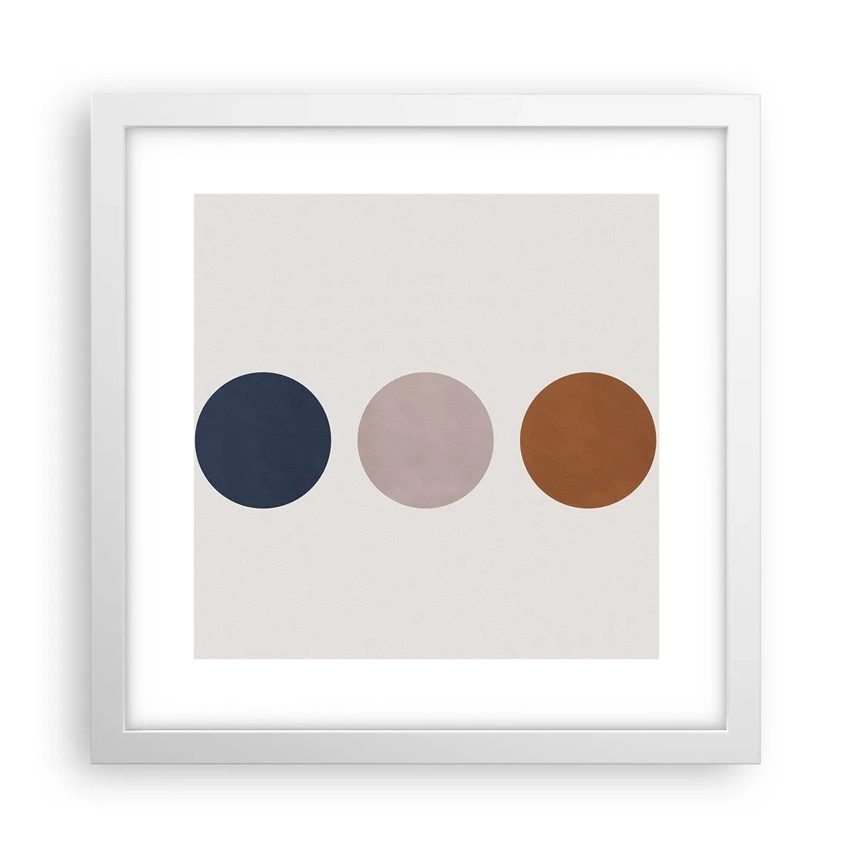 Plakat w białej ramie - Symbol doskonałości - 30x30 cm