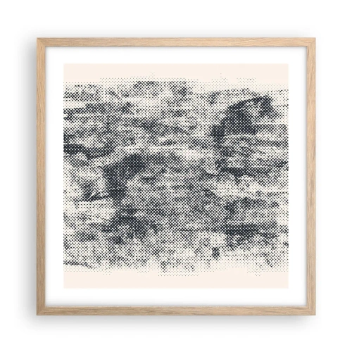 Plakat w ramie jasny dąb - Mglista kompozycja - 50x50 cm