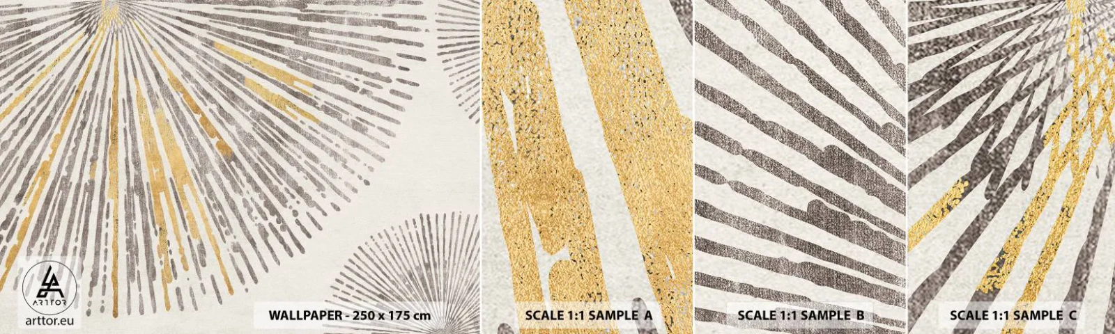 Fototapeta Próbka Standard Eco - Uroda promienia - Minimalizm, Jasny, Linie - 100x30 cm