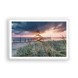 Plakat w białej ramie - Nie przemija z wiatrem - 91x61 cm