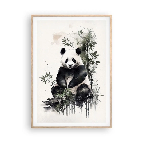 Plakat w ramie jasny dąb - Pozdrowienia z Chin - 70x100 cm