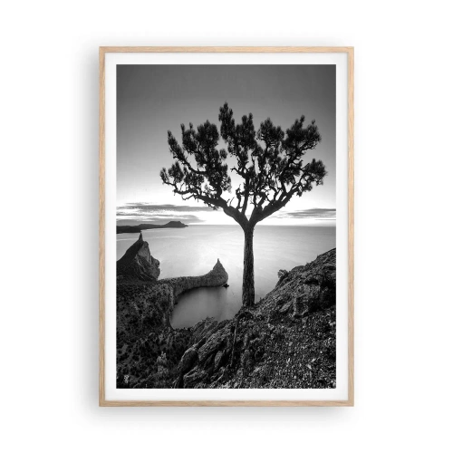 Plakat w ramie jasny dąb - Spokój aż po horyzont - 70x100 cm