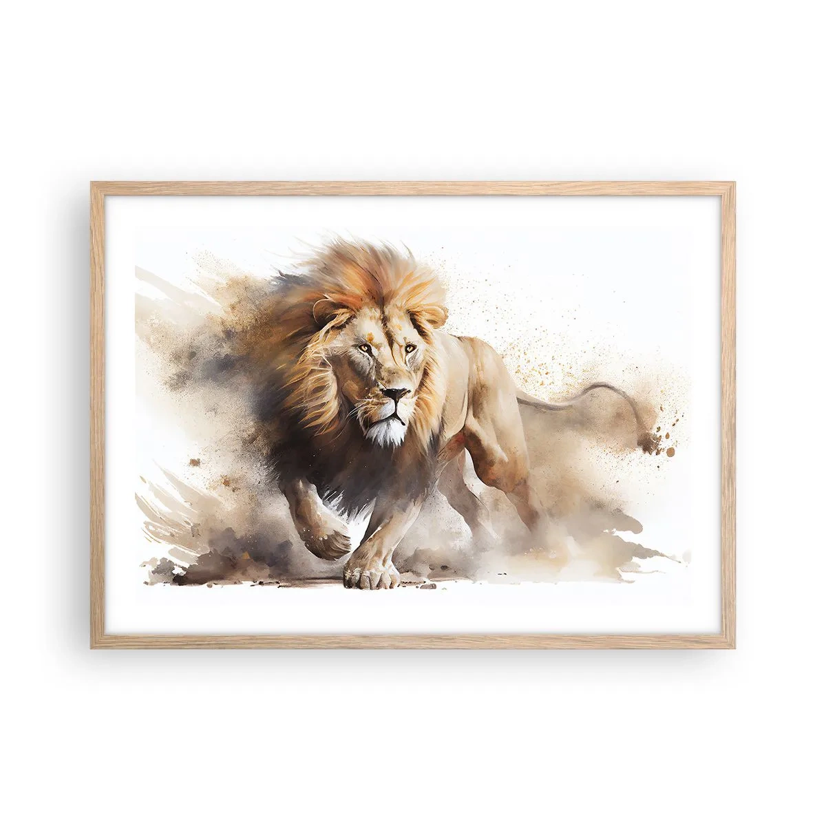 Plakat w ramie jasny dąb - Król ruszył - 70x50 cm